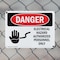 Signmission Electrical Hazard Authorized Personnel Only Danger Sign, Plastic, 14in W x 10in L, 2PK OS-2PACK-DS-P-1014-L-1197 - alternate 4